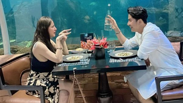 Keseruan Ayu Aulia Saat Makan Bareng Zikri Daulay di Resto Bawah Laut