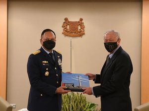 KSAU Temui Chief RSAF-Menhan Singapura, Bahas Kerja Sama Pertahanan