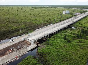 Progres Terkini Jembatan Layang di Ruas Trans Kalimantan