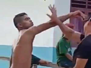 Arogan Oknum TNI Telanjang Dada Pukul Remaja Berujung Diamankan