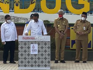 Momen Jokowi Resmikan Bendungan Randugunting di Blora Jateng