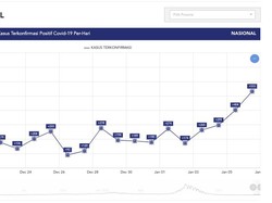 Grafik Corona Harian RI: Akhir Desember 200-an, Kini Naik Jadi 533 Sehari