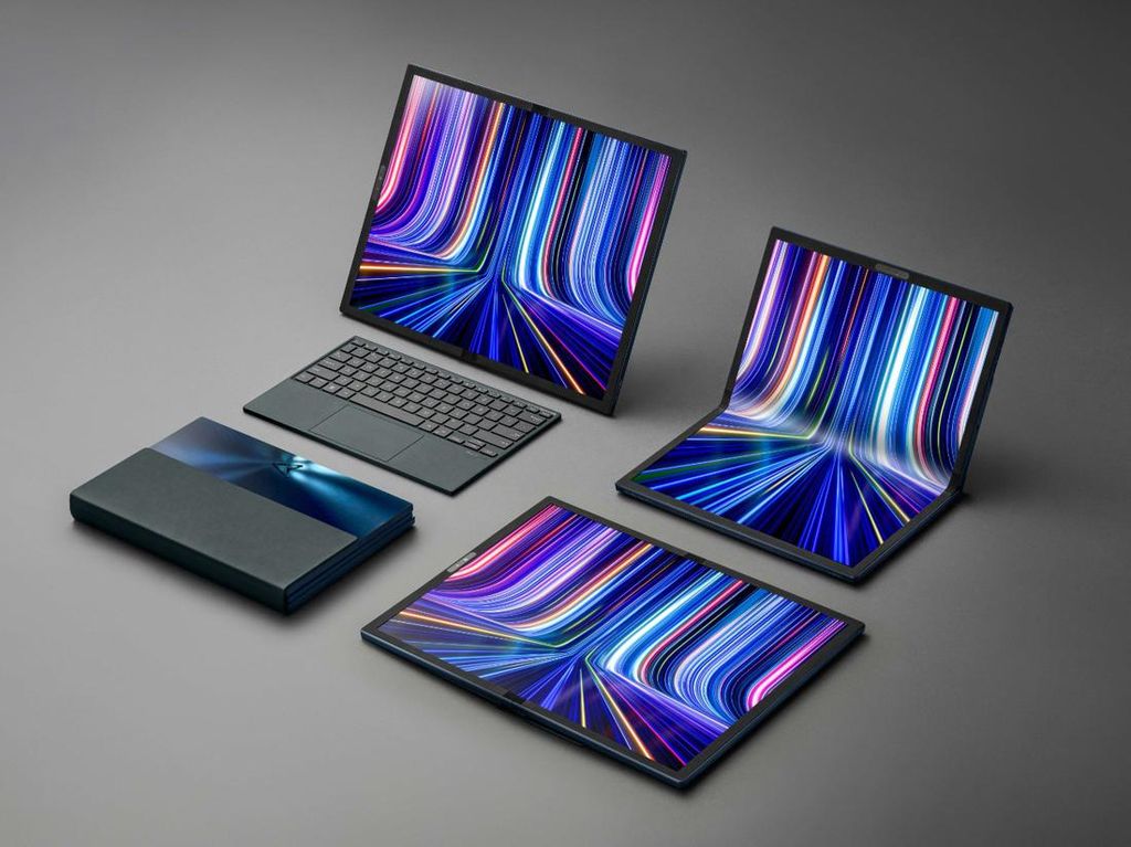 Laptop Layar Lipat Asus Zenbook 17 Fold OLED Melenggang di CES 2022