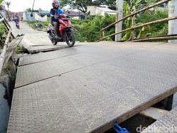 Tunggu Respons KemenPUPR, Jembatan Nyaris Ambrol di Lebak Bakal Ditutup