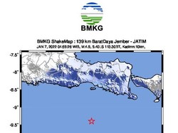 Gempa M 4.9 yang Guncang Jember Dirasakan hingga Malang-Tulungagung