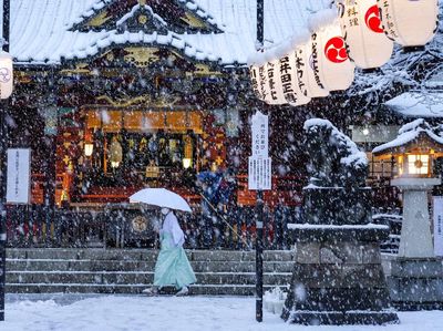Di Bawah Rintik Salju Kota Tokyo