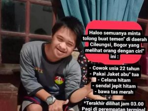 Pria Berkebutuhan Khusus yang Hilang di Bogor Ditemukan!