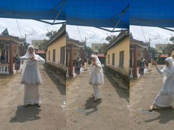 Viral Pengantin Wanita Atraksi Silat di Acara Pernikahannya, Bikin Geleng-geleng