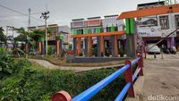 Foto Lokasi Ibu-ibu Terperosok Kali Pitara Depok, Tak Ada Pembatas