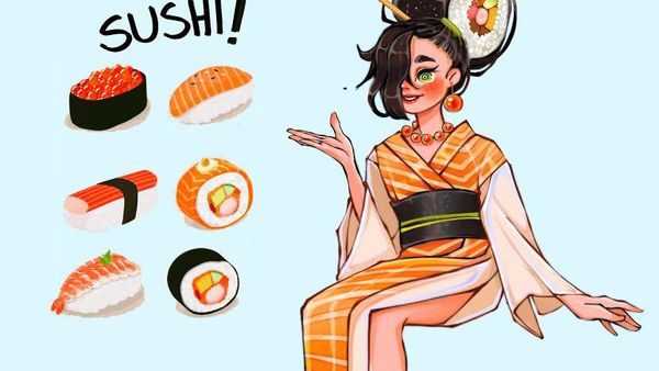 Kreatif Banget! Makanan dan Permen Ini Diubah Jadi Sosok ABG Modis