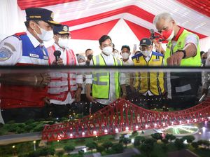 Menhub-Ganjar-Gibran Resmikan Pembangunan Rel Layang Joglo Solo