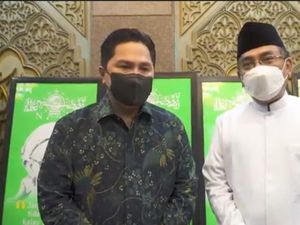 Temui Ketum PBNU, Erick Thohir Bahas Upaya Pemberdayaan Pesantren