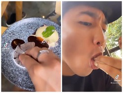 Pancing Emosi Netizen, TikToker Ini Makan Lava Cake Pakai Tangan
