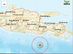 Gempa M 4,9 Guncang Malang