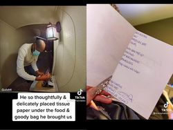 So Sweet! Pengantar Makanan Ini Hadiahi Pelanggan Puisi hingga Masker