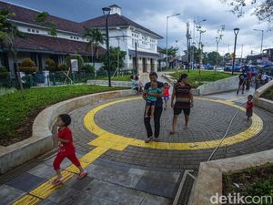 Rupa Baru Plaza Stasiun Manggarai Usai Dipercantik