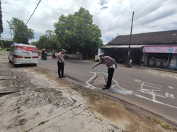 Mural Jalan Rusak di Klaten Viral Dicek Polisi, Gambarnya Lenyap