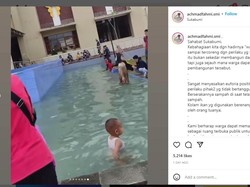 Kolam Masjid Malah Buat Renang Anak-anak, Healing ala Erick Thohir
