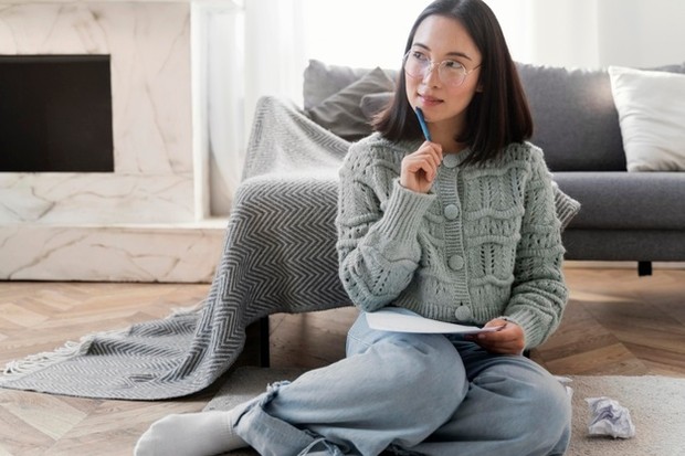 Mencurahkan isi pikiran ke dalam tulisan dapat memberikan perasaan tenang.