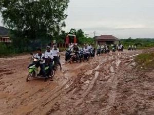 Dear Pak Gub Sumsel! 2 Bulan Berlalu, Jalan Rusak di Banyuasin Belum Diperbaiki