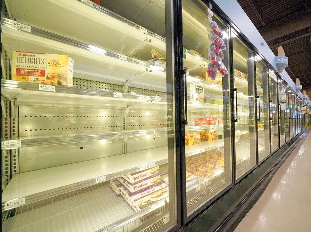 Corona Melonjak Gila-gilaan, Bahan Makanan di Supermarket AS Ludes
