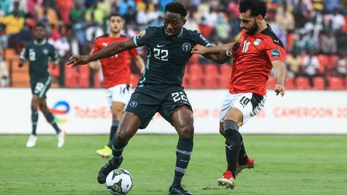 Mesir takluk 0-1 dari Nigeria di Piala Afrika 2021 (Foto: AFP/DANIEL BELOUMOU OLOMO)