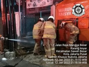 Viral Gorong-gorong di Mangga Besar Jakpus Terbakar, Diduga Pipa Gas Bocor