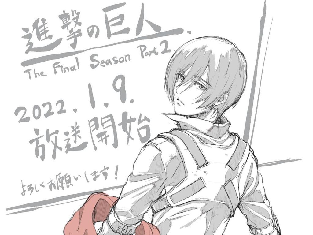 Sambut Comeback Anime Attack on Titan, Ilustrator Posting Sketsa Mikasa Ackerman