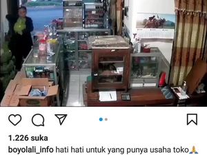 Viral! Maling Tabung Gas 3 Kg Terekam CCTV di Boyolali