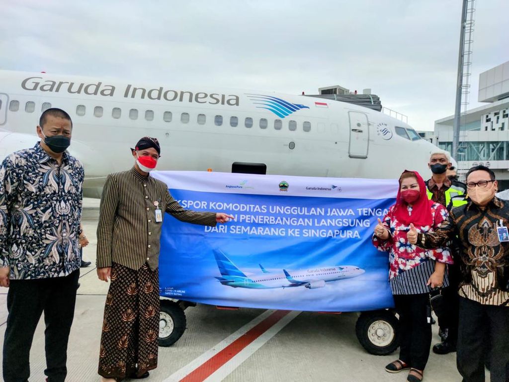 Garuda Indonesia Buka Rute Penerbangan Kargo Semarang-Singapura Garuda Indonesia Buka Rute Penerbangan Kargo Semarang-Singapura