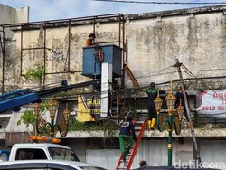 Kabel Semrawut di Kayutangan Heritage Kota Malang Mulai Dirapikan