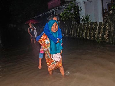 Penampakan Banjir di Rangkasbitung Tadi Malam