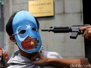 Aksi di Kedubes China, Massa Tolak Olimpiade Musim Dingin di Beijing Aksi di Kedubes China, Massa Tolak Olimpiade Musim Dingin di Beijing