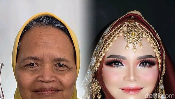 Foto Transformasi Nenek-nenek Dirias Pakai Lakban, Viral Hasilnya Bikin Kaget