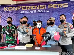 Pria di Kota Batu yang Todongkan Pistol Tertangkap Pria di Kota Batu yang Todongkan Pistol Tertangkap