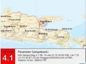 Gempa Bangkalan Terasa Kuat di Madura dan Sekitarnya Gempa Bangkalan Terasa Kuat di Madura dan Sekitarnya