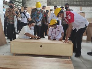 Kemenkumham Apresiasi Pembinaan Meubelair Lapas Porong di Surabaya
