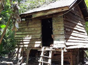 Sedihnya Mak Unah, Tinggal di Rumah Reyot Menyatu dengan Kandang Ayam