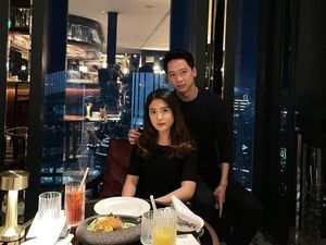 Momen Valencia Tanoesoedibjo saat Makan Malam Ultah dengan Kevin Sanjaya