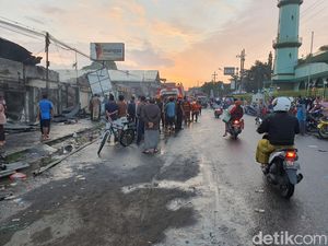 Pedagang Pasar Bululawang Malang yang Kiosnya Terbakar Akan Direlokasi