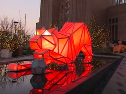 Kemilau Instalasi Festival Cahaya Pembangkit Listrik di Inggris