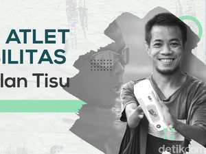 Kisah Pedagang Asongan Difabel, Berkilau di Lintasan Renang