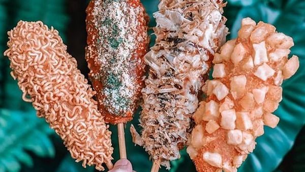 20 Corndog Korea Isi Keju Mulur Ada di Sini