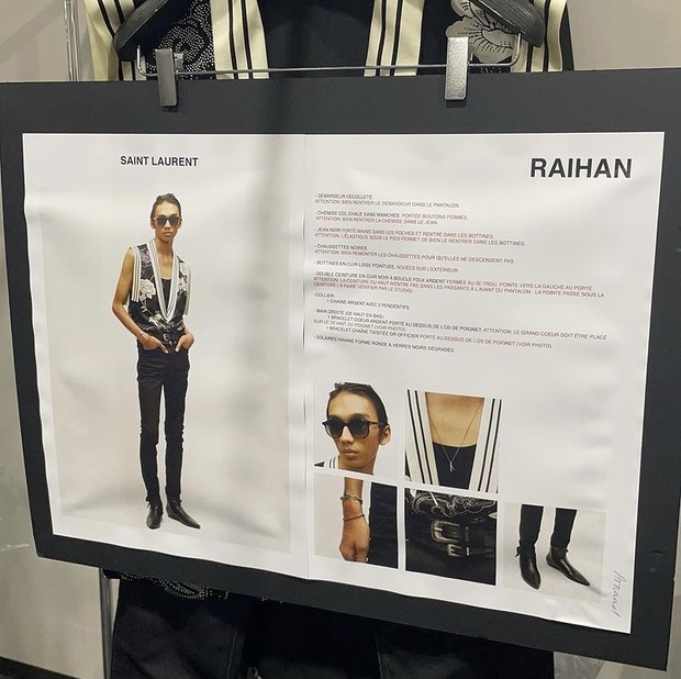Raihan Fahrizal model Saint Laurent/