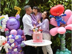 Gempita Ultah Ke-7, Gisel dan Gading Marten Kompak