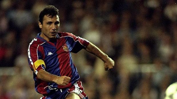 24 Sep 1994:  Hristo Stoichkov of Barcelona in action during a match.  Mandatory Credit: Clive  Brunskill/Allsport