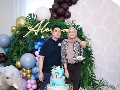 Mesranya Olla Ramlan dan Aufar di Ultah Aleena