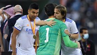 Di Grup F ada duel seru Belgia vs Kroasia. Fans Real Madrid bakal melihat dua pemain kesayangannya saling duel, Thibaut Courtois vs Luka Modric (AFP)