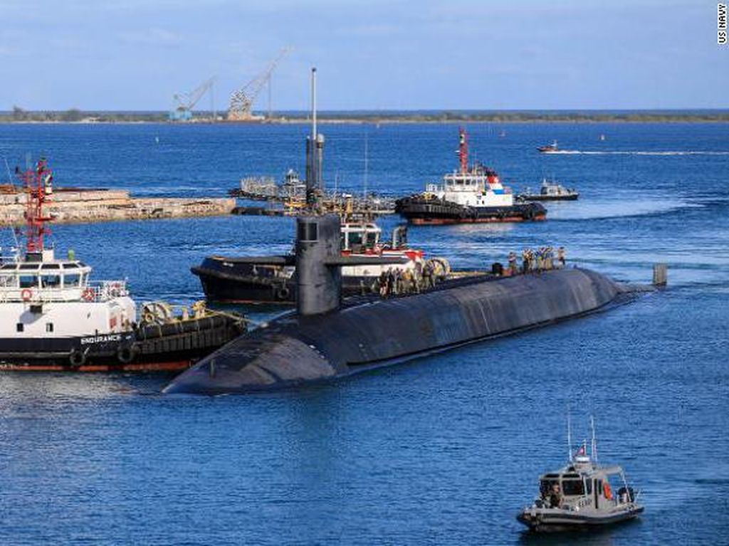 Kapal Selam Nuklir AS Tiba-tiba Muncul di Guam, Ada Apa?