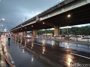 Banjir di Jalan Ahmad Yani Jakpus Surut, Lalin Kembali Normal